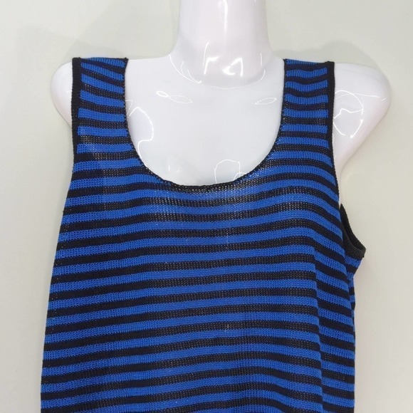 Sportsworks Studio Womens Sweater Set Black White‎ Striped Knit M - Picture 7 of 13